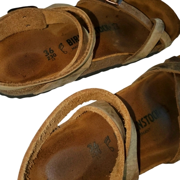 BIRKENSTOCK Yara Habana Oiled Leather Ankle Strap Toe‎ Loop Sandal  Size EU 36 - Picture 11 of 13